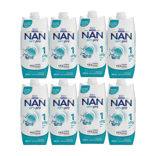 Nestlé Nan Optipro 1 Liquid, 8X500 ml