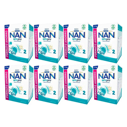 Nestlé Nan Optipro 2 Milk Formula, 8X1200g