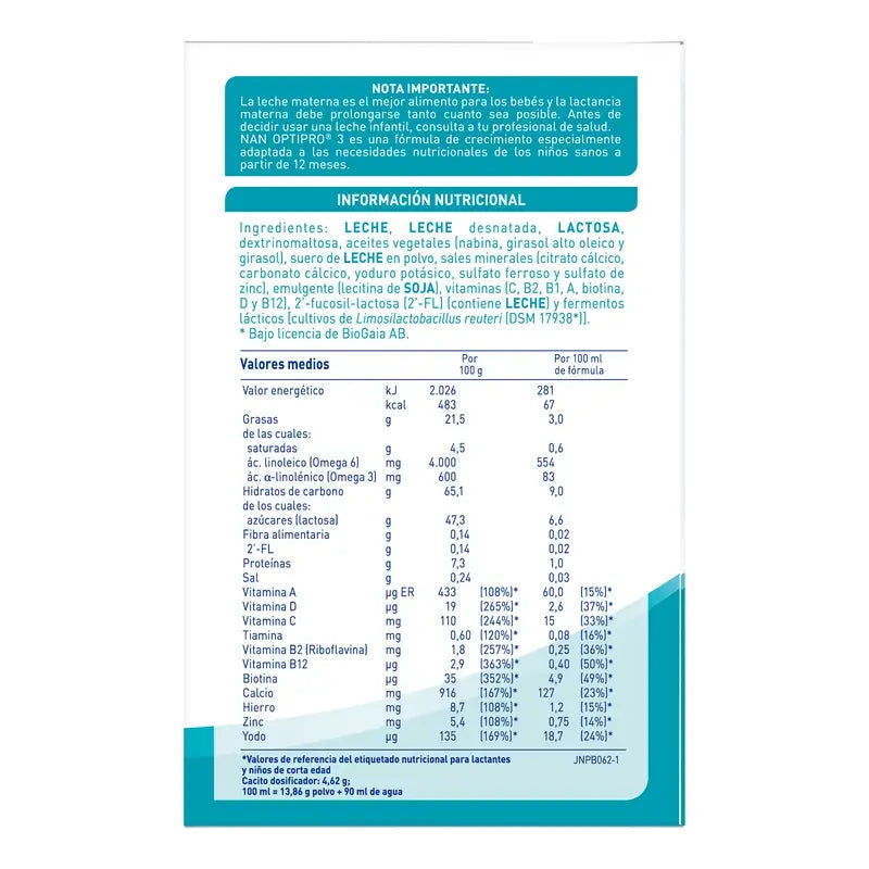 Nestlé Nan Optipro 3 Growing-Up Milk, 1200g