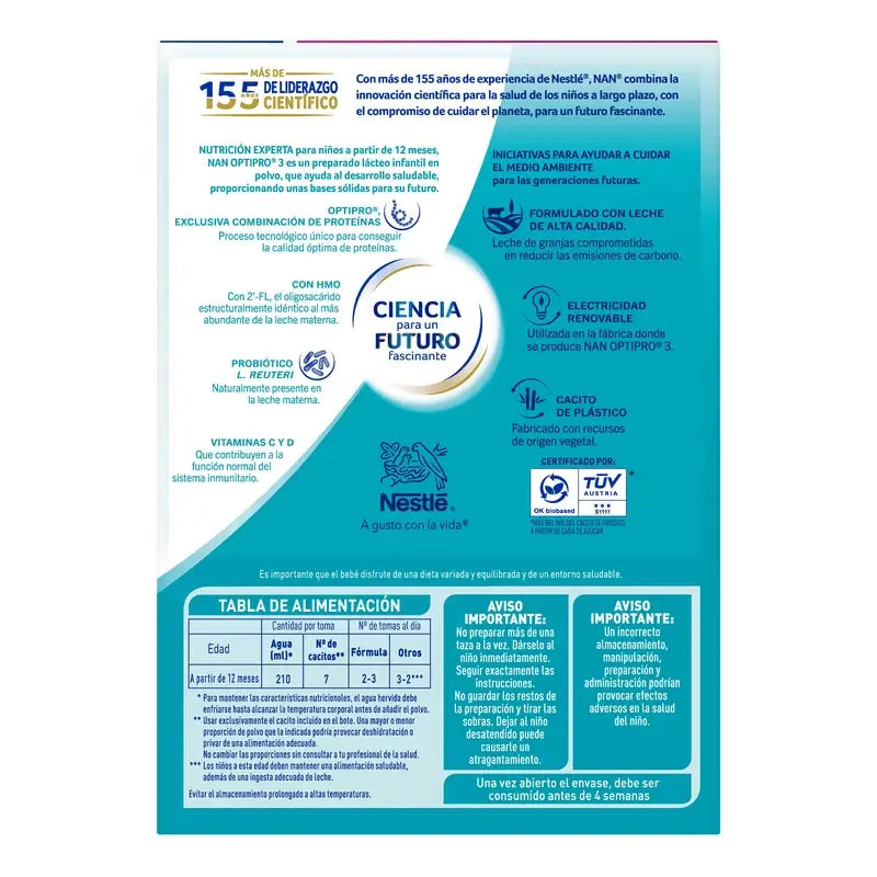 Nestlé Nan Optipro 3 Growing-Up Milk, 1200g