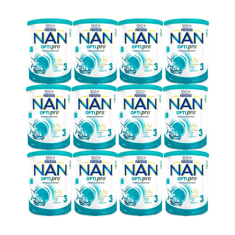 Nestlé Nan Optipro 3 Growing-Up Milk, 12X800g