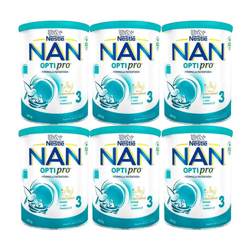 Nestlé Nan Optipro 3 Growing-Up Milk, 6x800 g