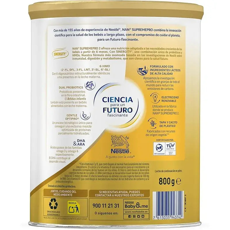 Nestlé Nan Supreme Pro 2 Formula 2, 3x800g Pack