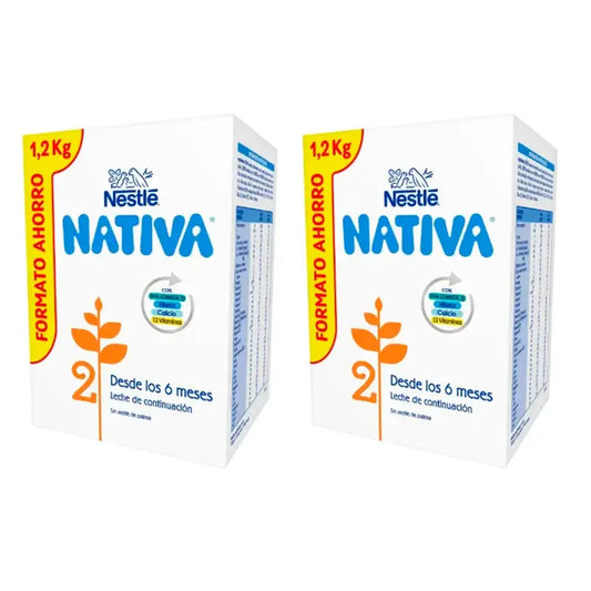 Nestlé Nativa 2, Pack 2 x 1200 grams