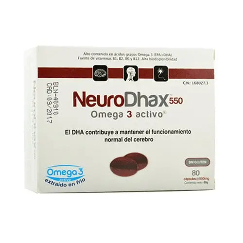 Neurodhax Omega 3 Active 550 mg 80 capsules