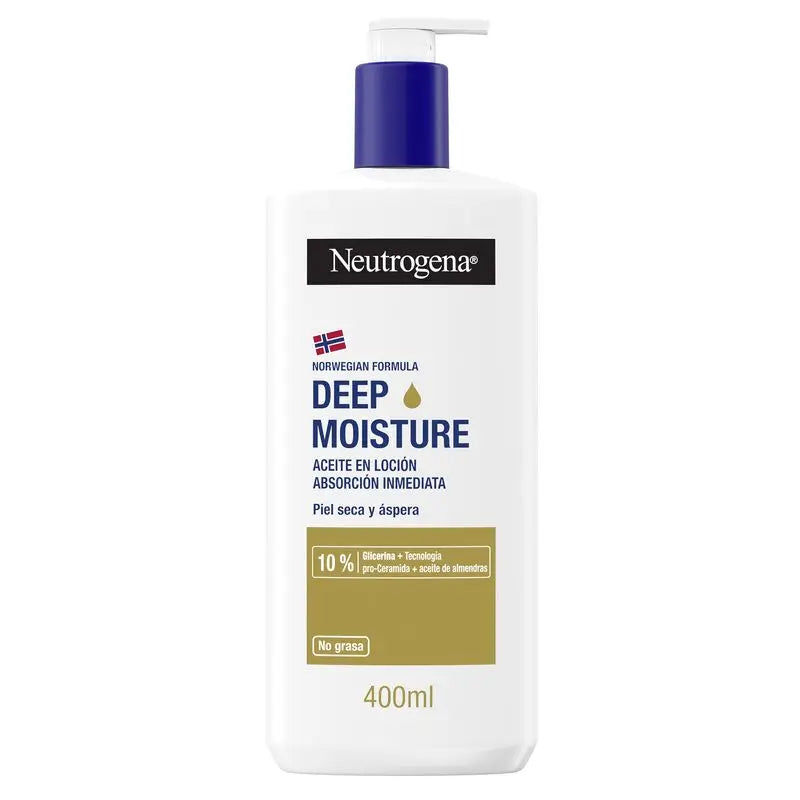Neutrogena Moisturising Body Cream with Almond Oil, 400 ml