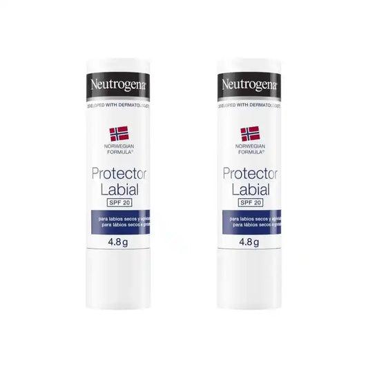 Neutrogena Lip Balm Spf 20, 4.8 G, Pack Of 2