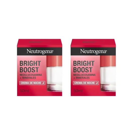 Neutrogena Bright Boost Moisturising Night Cream, 2X50 Ml