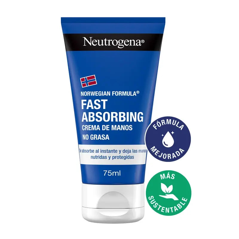Neutrogena Rapid Absorption Repairing Hand Cream, 2 x 75 ml Pack