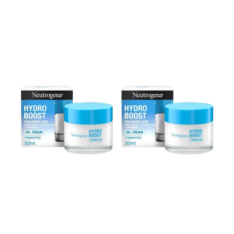 Neutrogena Hydro Boost Moisturising Face Gel Cream, 2X50 Ml