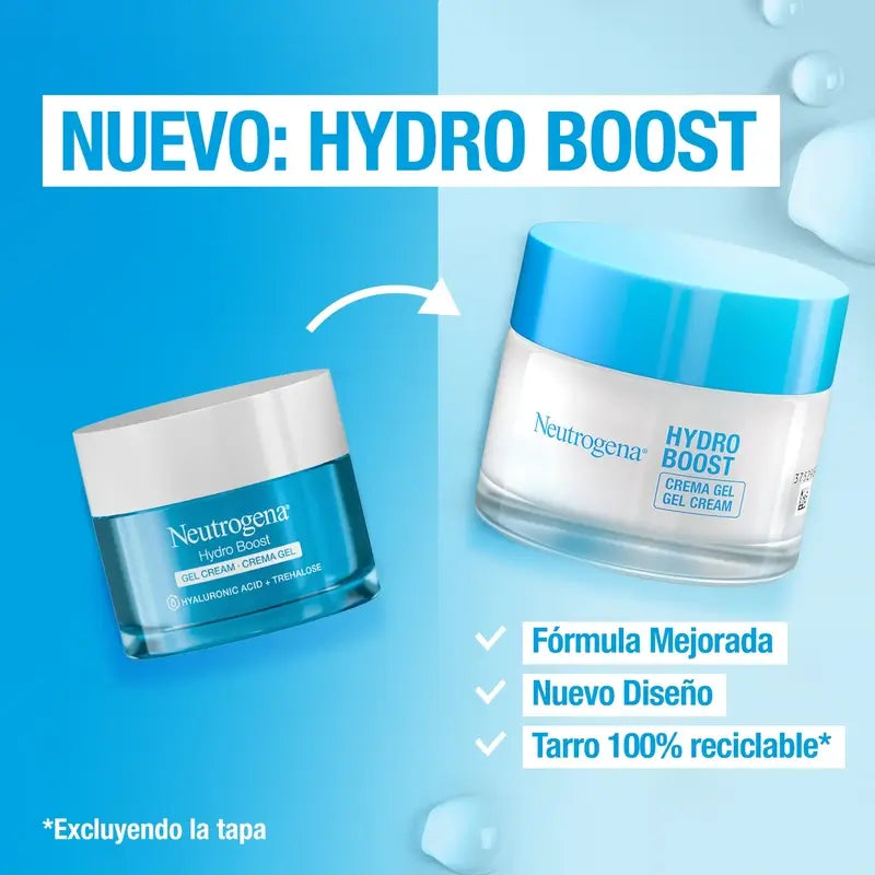 Neutrogena Hydro Boost Moisturising Face Gel Cream, 2X50 Ml