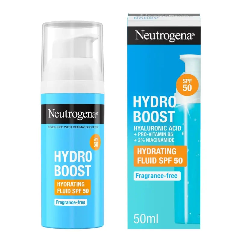 Neutrogena Hydro Boost Face Moisturising Fluid Cream SPF 50, 50 ml