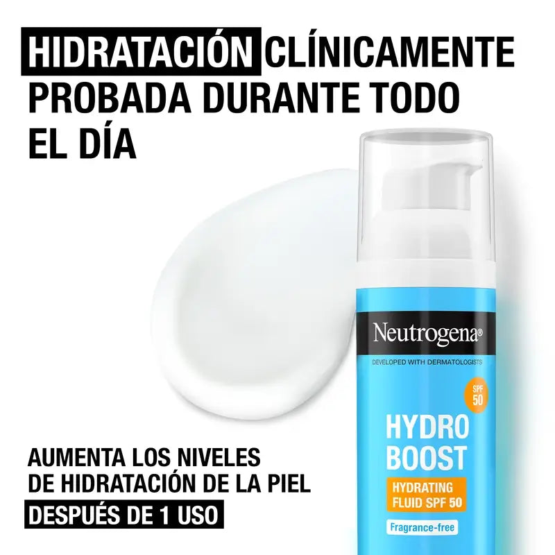 Neutrogena Hydro Boost Face Moisturising Fluid Cream SPF 50, 50 ml