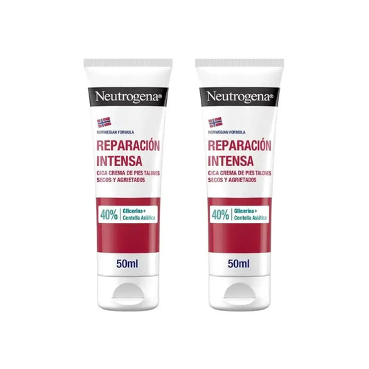 Neutrogena Intense Repair Cica Cracked Heel Foot Cream, 2X50 Ml