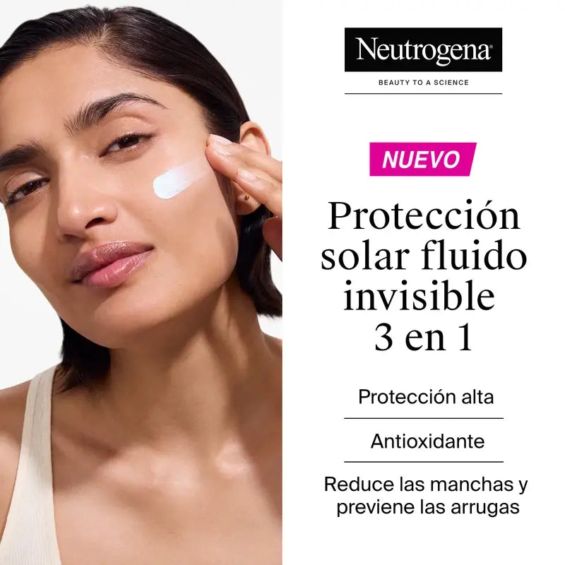 Neutrogena Ultra Sheer Invisible Anti-Aging Fluid Spf50, 50 ml
