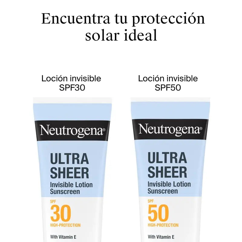 Neutrogena Ultra Sheer Invisible Moisturising Lotion Spf50, 200 ml