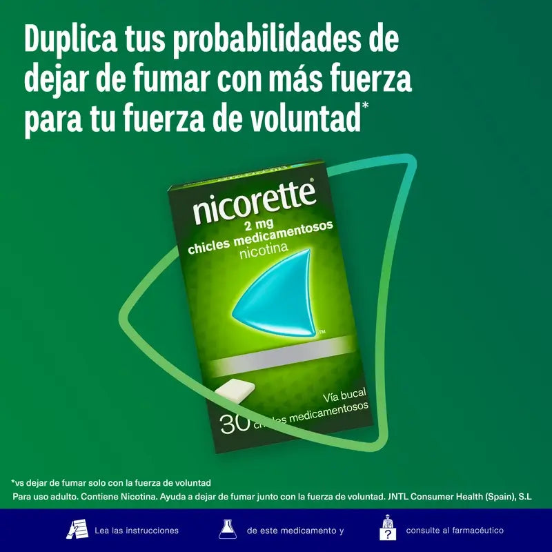Nicorette 2 mg 30 Chewing gum