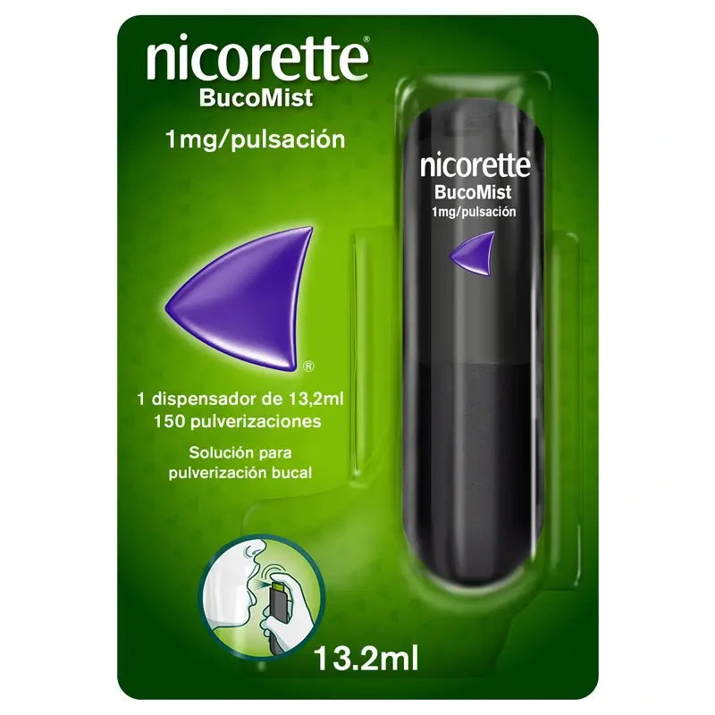 Nicorette® BucoMist 1 mg/pulp mouth spray solution.