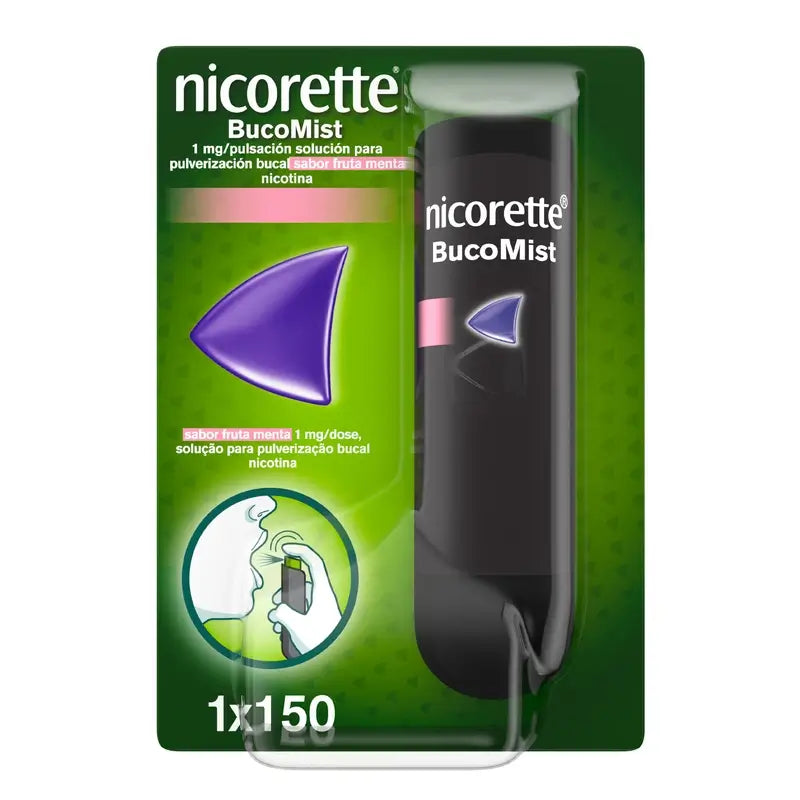 Nicorette Bucomist Nicotine Mint Fruit Flavoured Mouth Spray