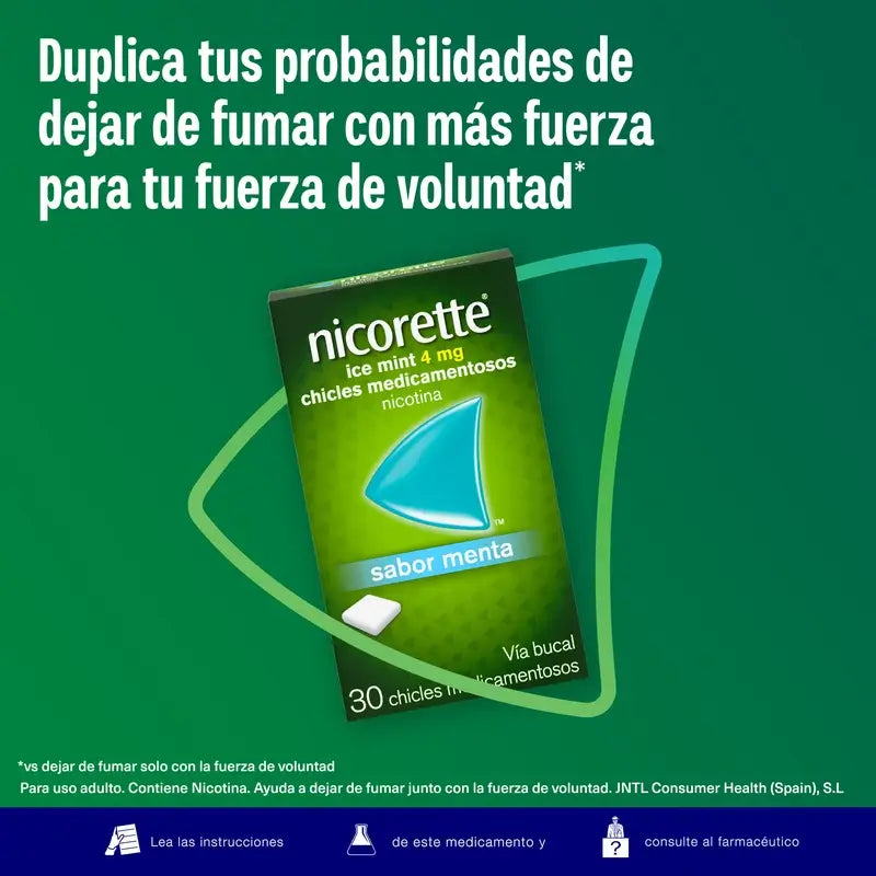 Nicorette Ice Mint 4 mg 30 chewing gums