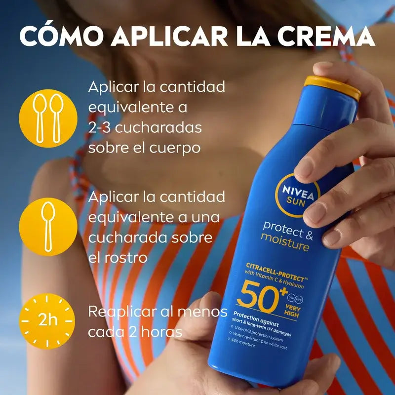 Nivea Sun Protect & Moisturise Sun Lotion Spf50+ 200Ml