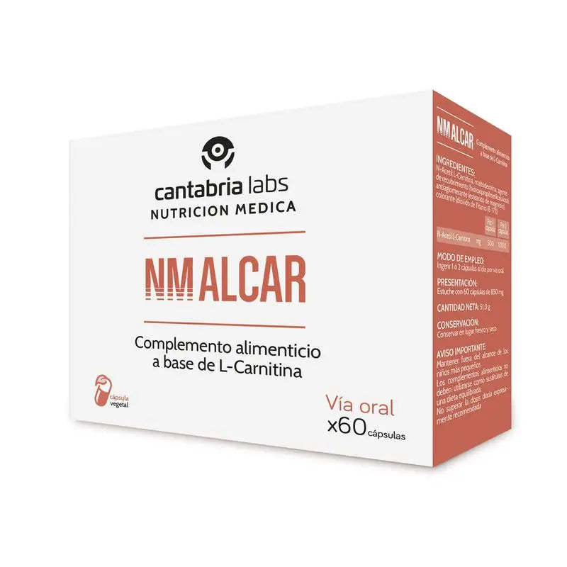 NM Alcar, 60 Capsules, Cantabria Labs Medical Nutrition