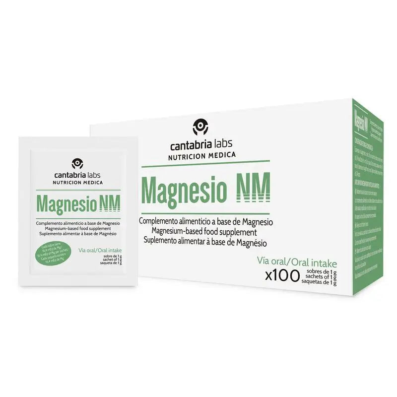 Magnesium NM 1g x 100 sachets, Cantabria Labs Nutrición Médica