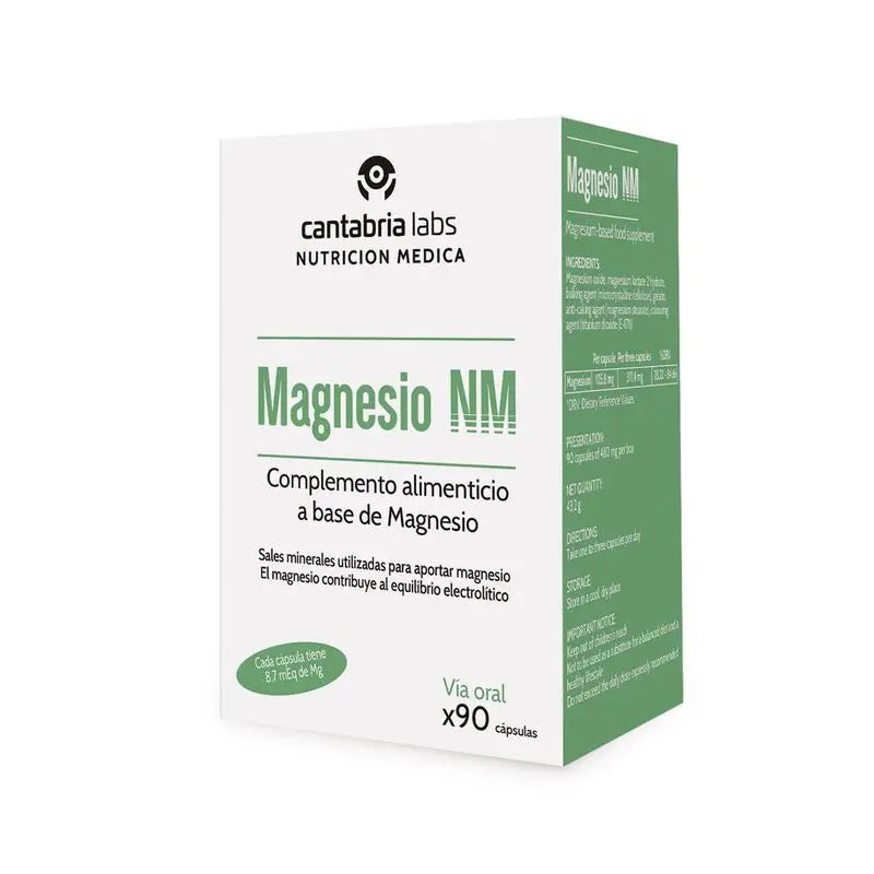 Magnesium NM 90 Capsules, Cantabria Labs Nutrición Médica