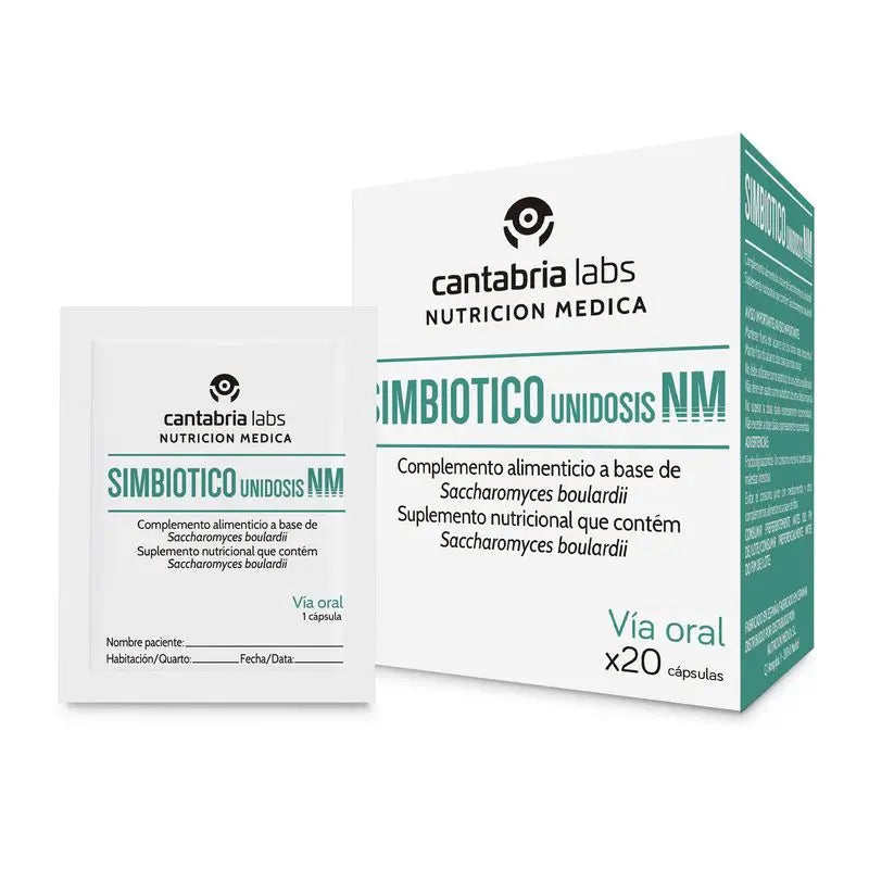Simbiotico Unidosis NM 20 Capsules, Cantabria Labs Nutrición Médica