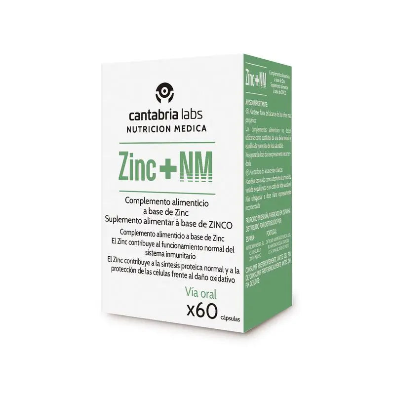 Zinc + NM 60 Capsules, Cantabria Labs Nutrición Médica