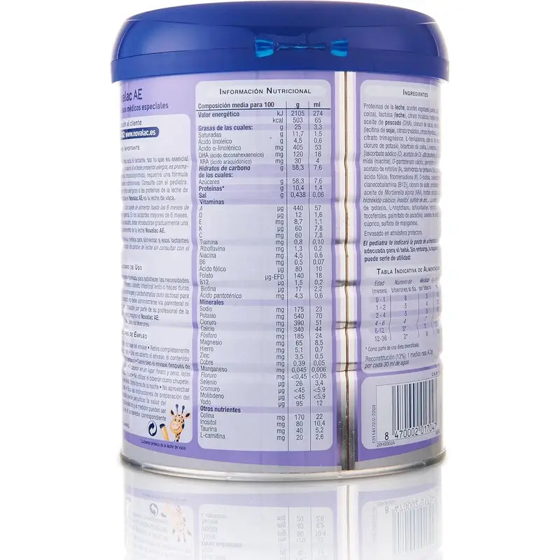 Novalac Ae Infant Milk 0-36 Months, Anti-constipation , 800 g