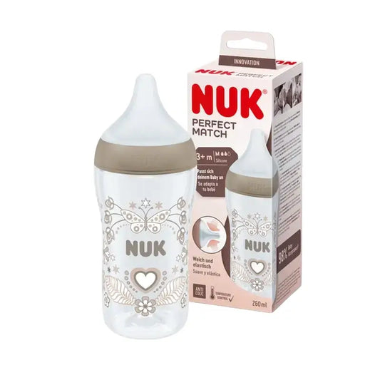 Nuk Biberon Perfect Match Pp Silicone 0-6M Flow M Heart , 260 ml