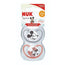Nuk Space Mickey Mouse Pacifier Red T1 0-6M Silicone , 2 units