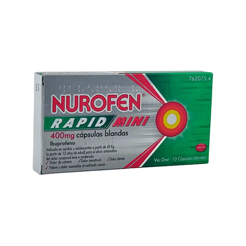 Nurofen Rapid Mini 400 Mg, 10 softgels