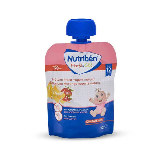 Nutriben Fruit&Go Banana Strawberry Yoghurt 90 g