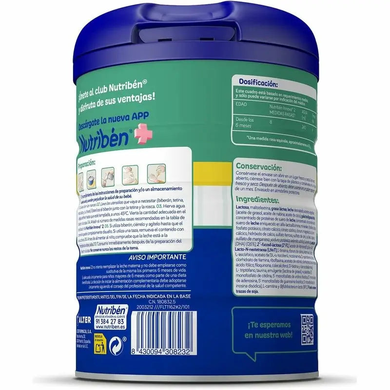 Nutribén Innova 2 Milk Continuation, 800 g