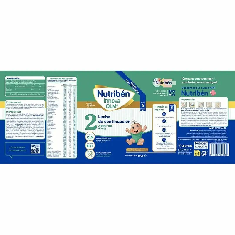 Nutribén Innova 2 Milk Continuation, 800 g