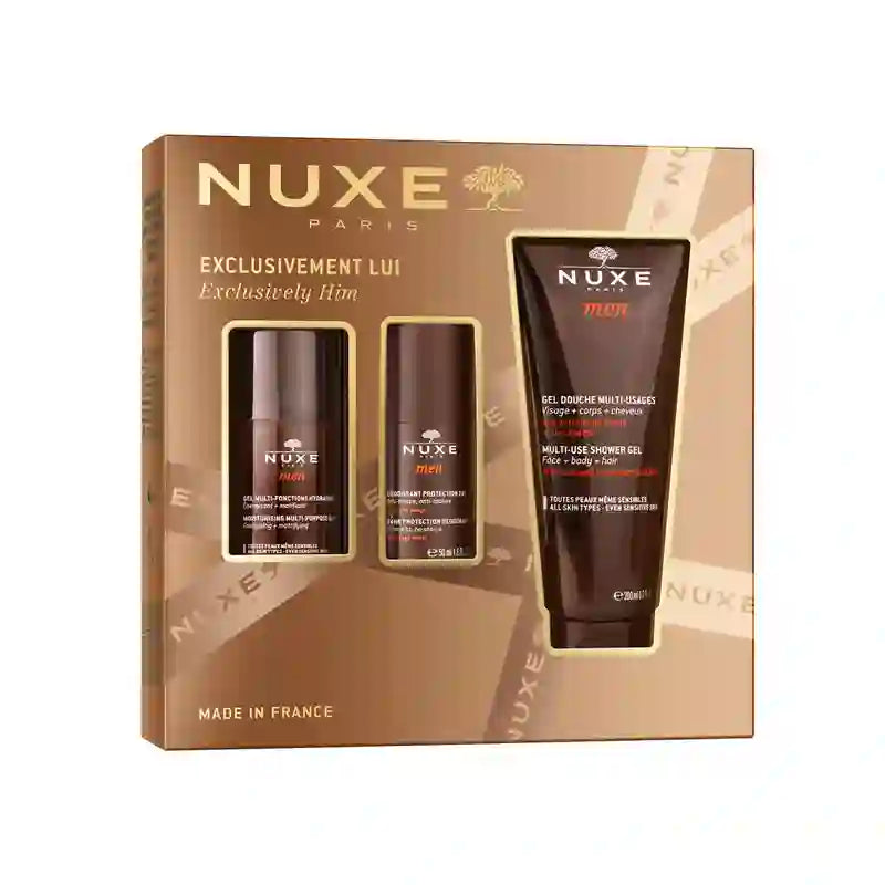 Nuxe Nuxe Men Exclusive Gift Box for Men Moisturising Gel + Deodorant + Shower Gel