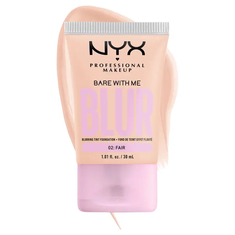 Nyx Bare With Me Blur Foundation Matte Finish Fair Shade, 30 ml