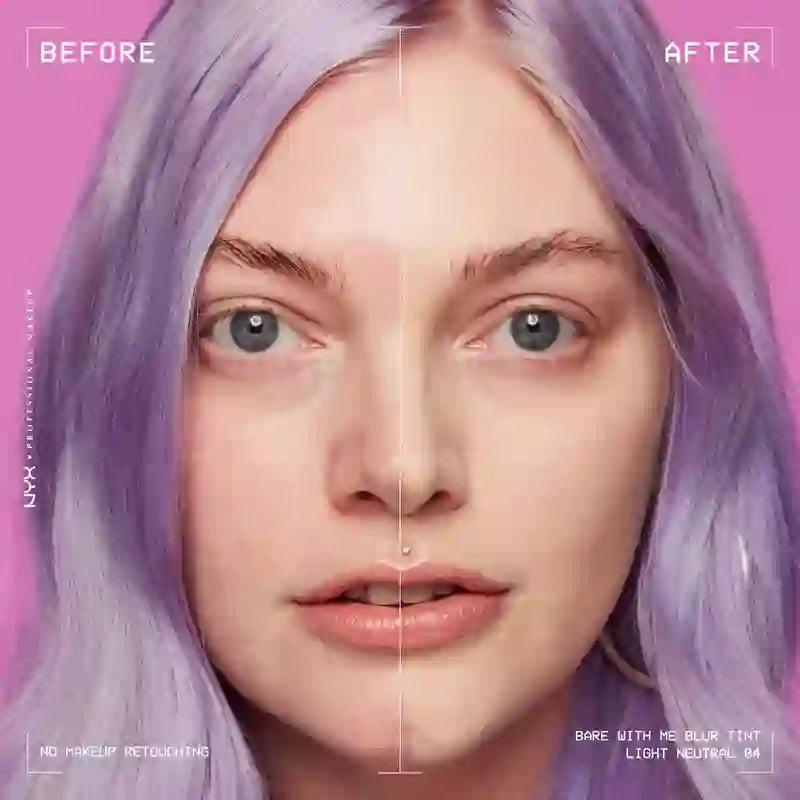 Nyx Bare With Me Blur Skin Tint, Blurring Foundation, Matte Finish, Shade 04 , 30 ml