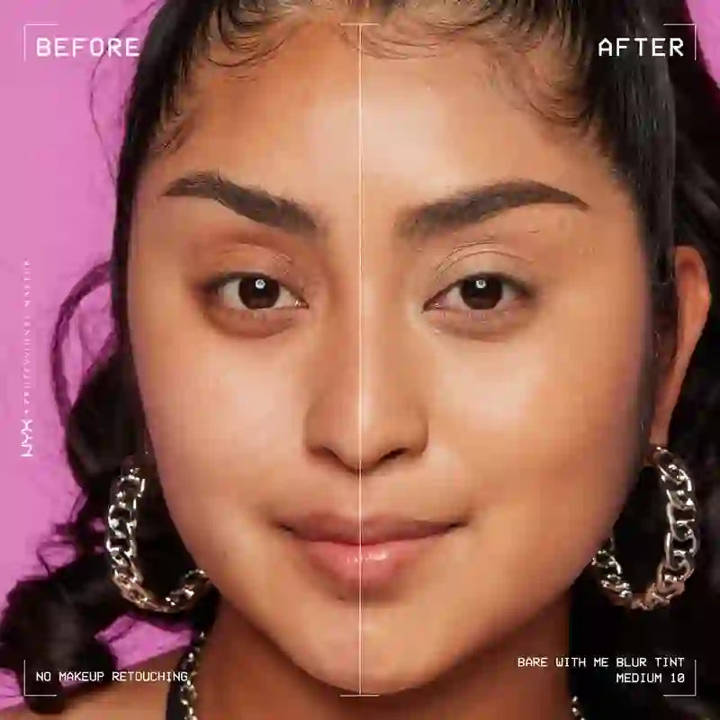 Nyx Bare With Me Blur Skin Tint, Blurring Foundation, Matte Finish, Shade 10 , 30 ml