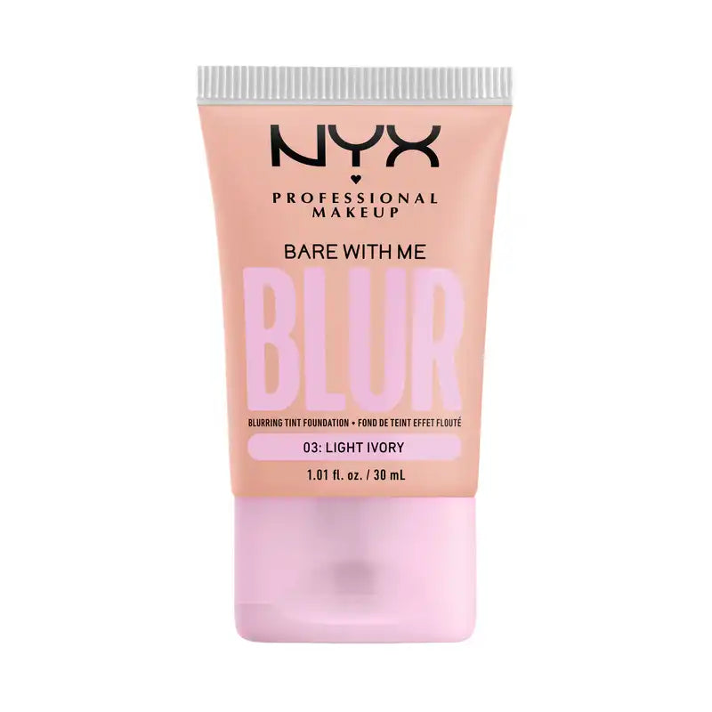 Nyx Bare With Me Blur Skin Tint, Blurring Foundation, Matte Finish, Shade Light Ivory , 30 ml