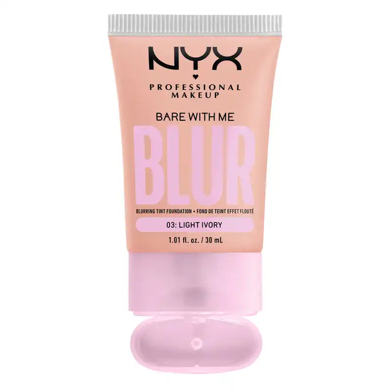 Nyx Bare With Me Blur Skin Tint, Blurring Foundation, Matte Finish, Shade Light Ivory , 30 ml