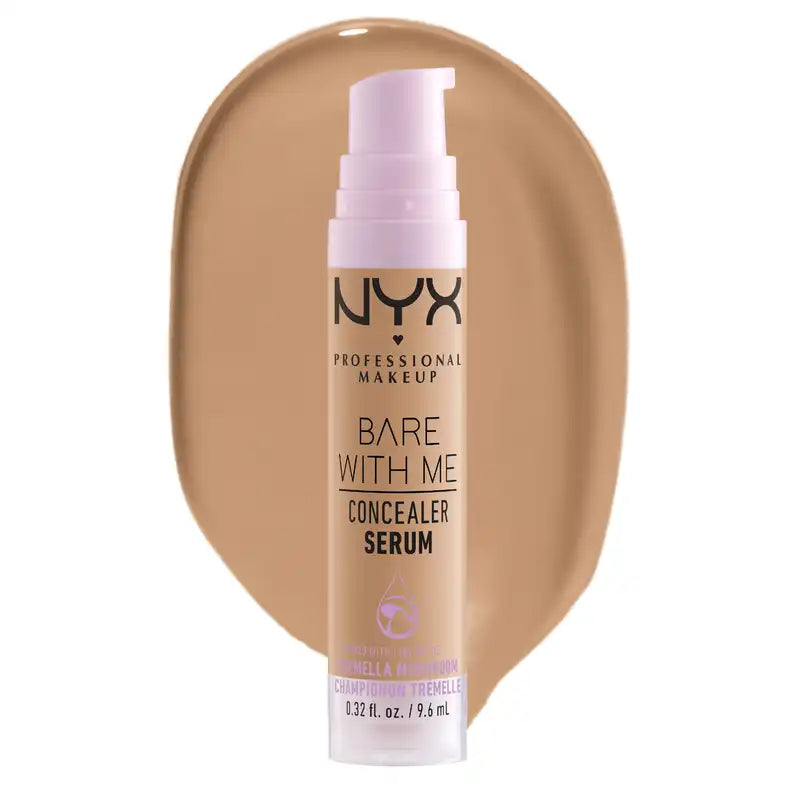 Nyx Bare With Me Serum Concealer, Medium Shade. Vegan formula. Available in 12 shades. , 9.6 ml
