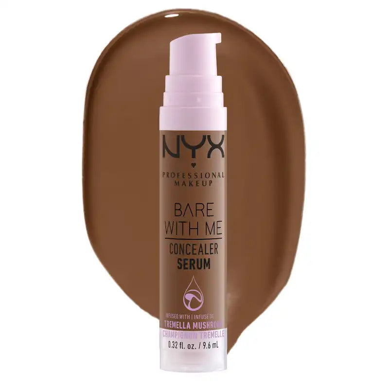 Nyx Bare With Me Serum Concealer, Mocha Shade. Vegan Formula. , 9.6 ml