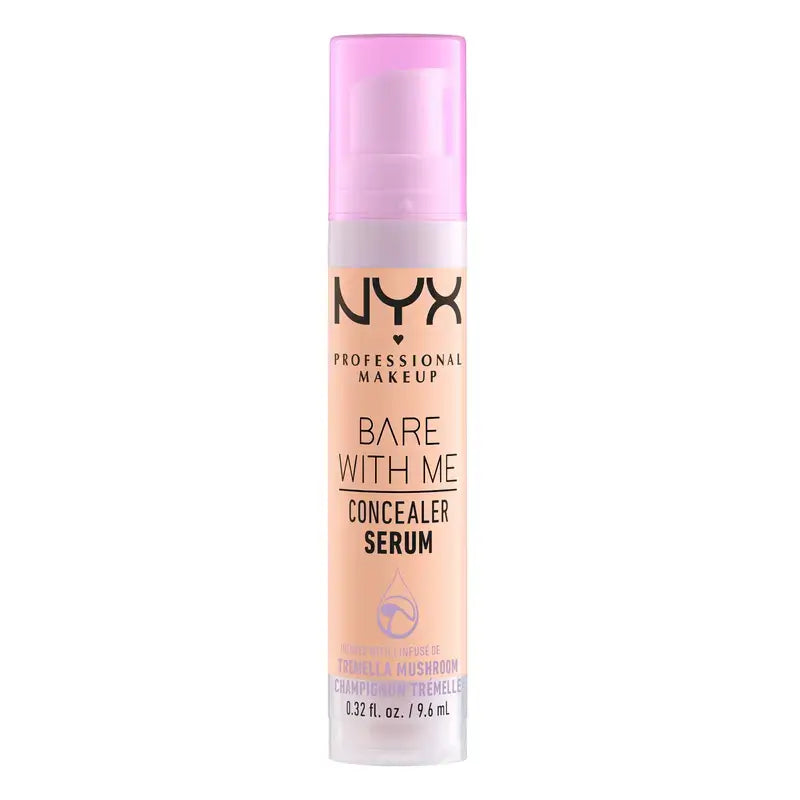 Nyx Bare With Me Serum Concelear, Shade Medium Vanilla. Vegan Formula. Available in 12 shades. , 9.6 ml
