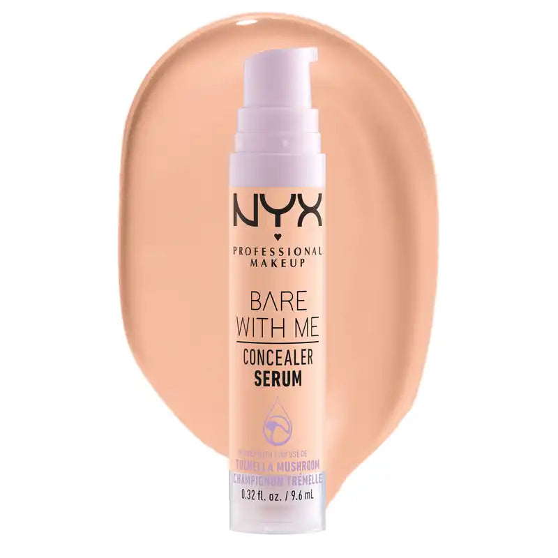 Nyx Bare With Me Serum Concelear, Shade Medium Vanilla. Vegan Formula. Available in 12 shades. , 9.6 ml