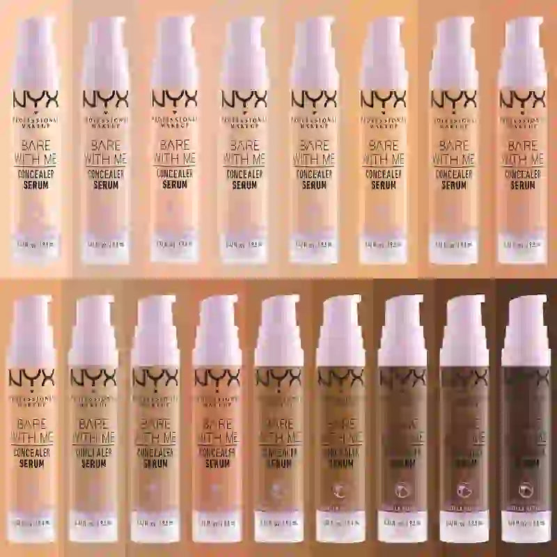 Nyx Bare With Me Serum Concelear, Shade Medium Vanilla. Vegan Formula. Available in 12 shades. , 9.6 ml