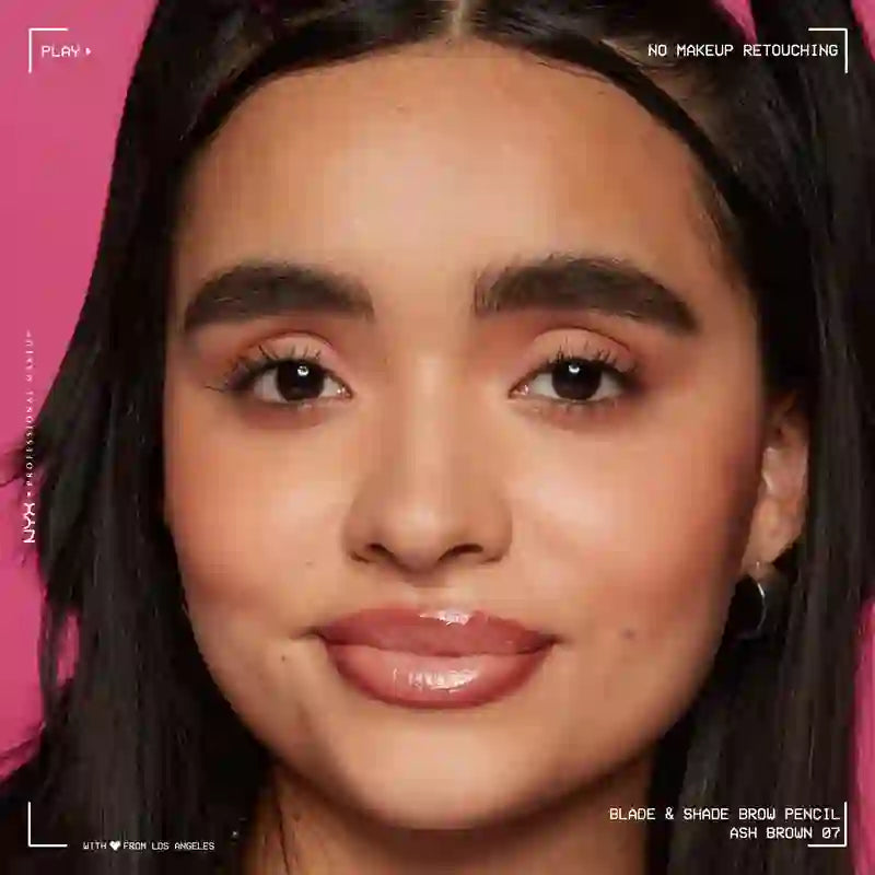 Nyx Blade & Shade Dual Pencil Eyebrow Pencil, Ash Brown 07 , 0,06 gr