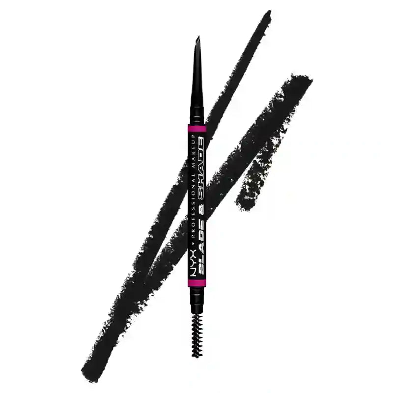 Nyx Blade & Shade Dual Pencil Eyebrow Pencil, Black 12 , 0,06 gr